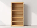 Bücherregal 90x35x180 cm - Holz in Naturbraun - offenes Regal - natürlicher Stil