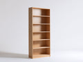 Bücherregal aus hellem Holz 78x29x190 cm - Naturholz - Schlankes Design für Wohnzimmer