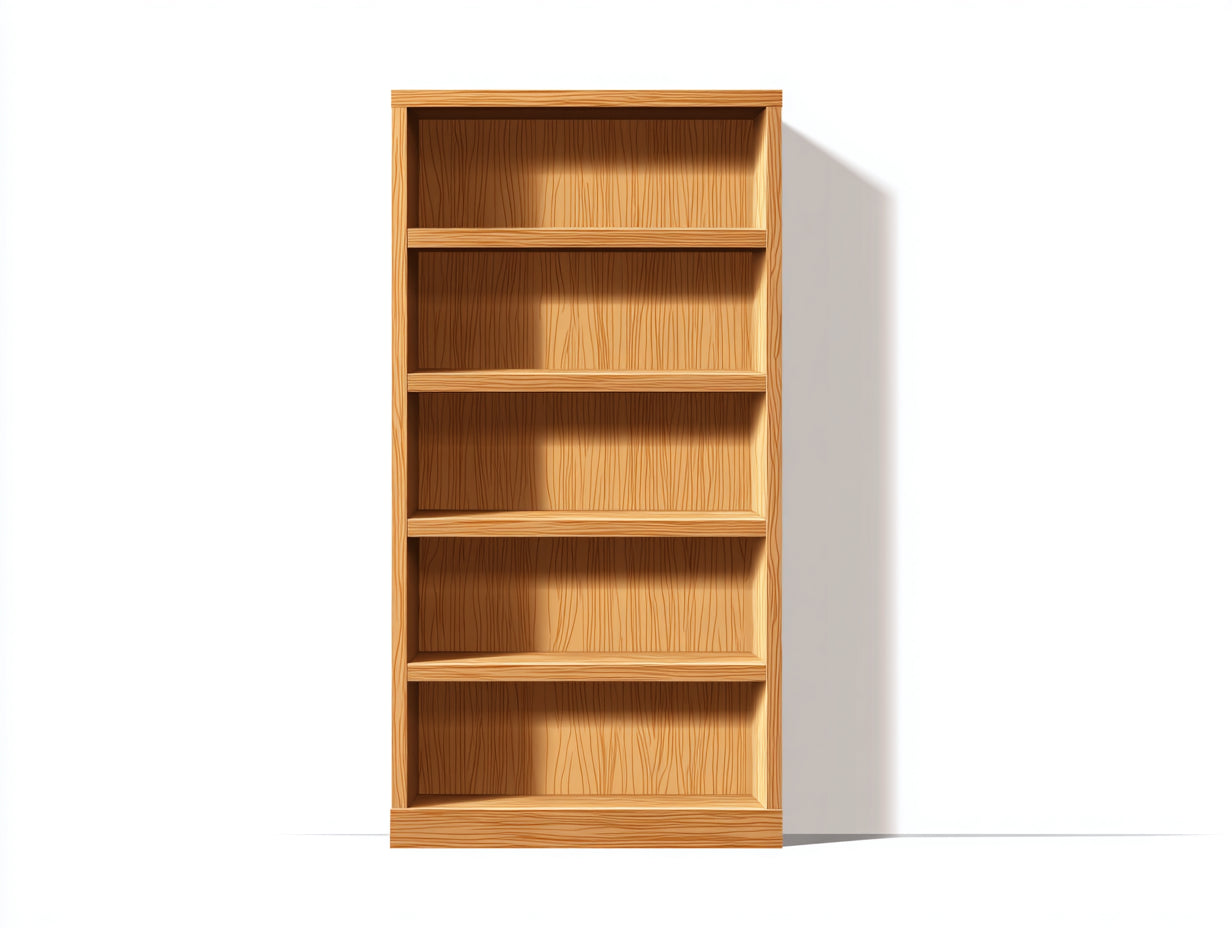 Bücherregal Holz 85x32x175 cm - natur - offene Ablagefächer