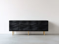 Dielenschränke Holzwerkstoff 180x42x78 cm - Schwarz-Gold - Für Flur - Modernes Design