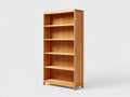 Bücherregal 80x35x180 cm - Holz in Naturbraun - offenes Regal - natürlicher Stil